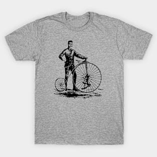 Bicycle-Black-Retro T-Shirt